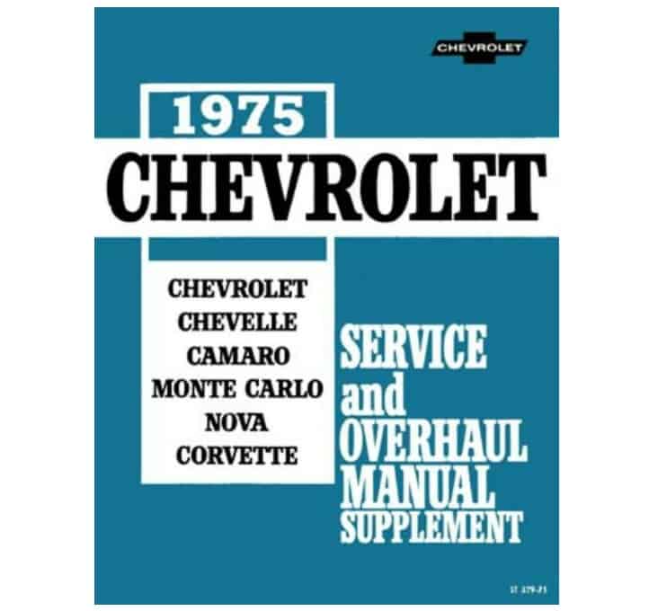 75 Chevrolet Service manual SUPPLIMENT